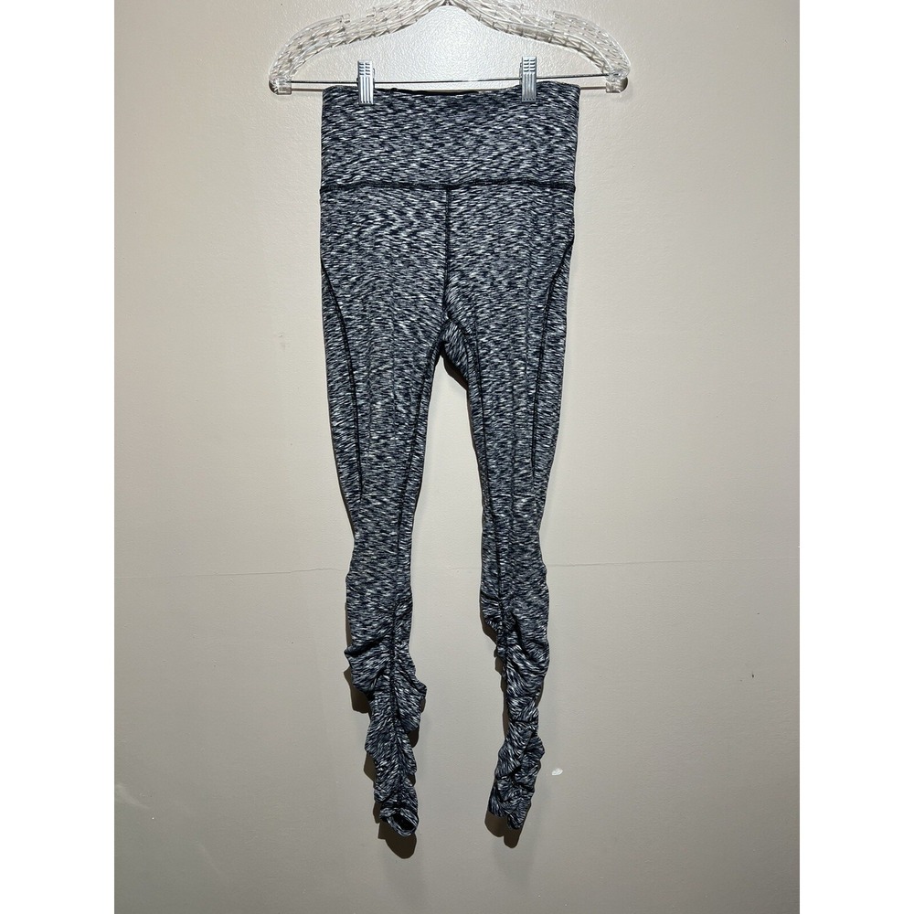 Lululemon Ready To Rulu Tight Leggings Spaced Out Space Dye Black White Size 4